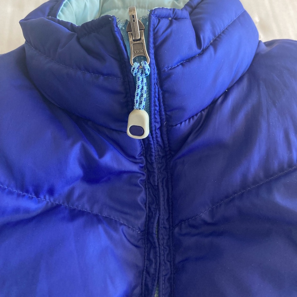 L.L.Bean Puffer Down Filled Vest Zipper Reversible Women’s Size Large - Picture 2 of 9